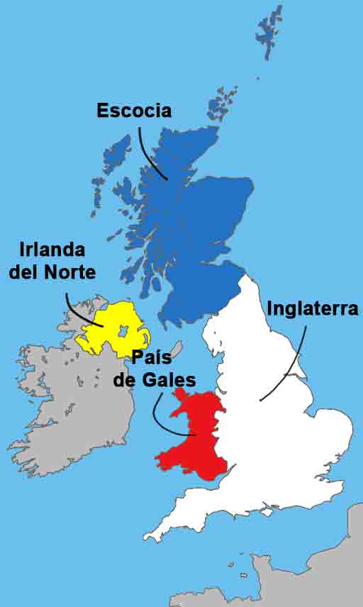 Diferencia entre Gran Bretaña, Reino Unido e Inglaterra