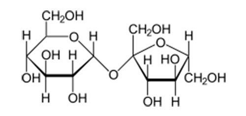 Estructura de la molécula de sacarosa