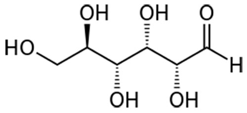 Estructura de la molécula de dextrosa