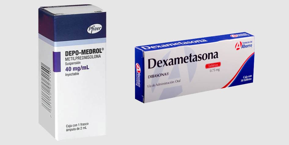 Qué diferencia hay entre dexametasona y metilprednisolona