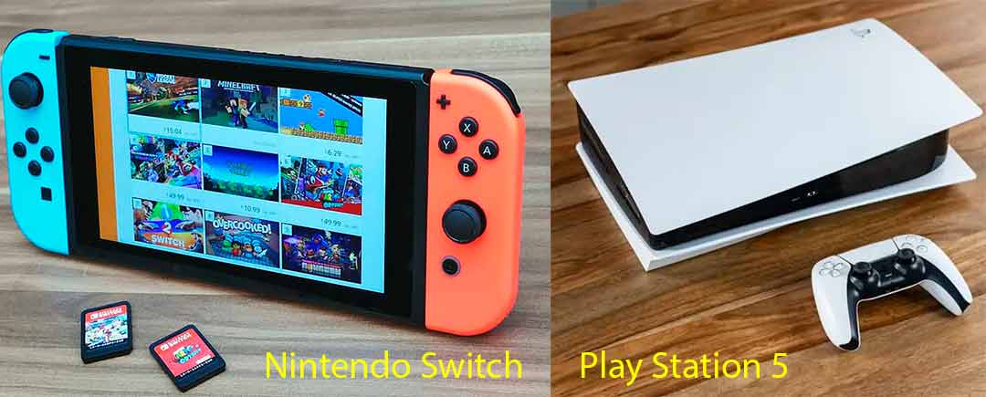 Qué diferencia hay entre Nintendo Switch y PS5